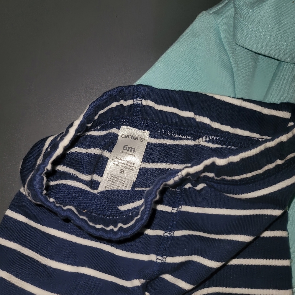 (6 mos) Carter's Shark Hoodie Sweatsuit - Picture 7 of 9